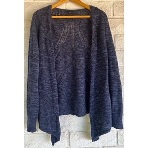 Torrid Size 1 (Plus) 100% Cotton Blue Gray Open Cardigan